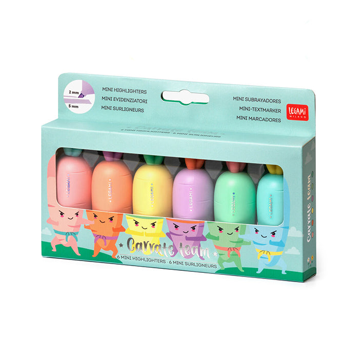 Kit 6 Marcadores Mini Carrot (Carrate Team)