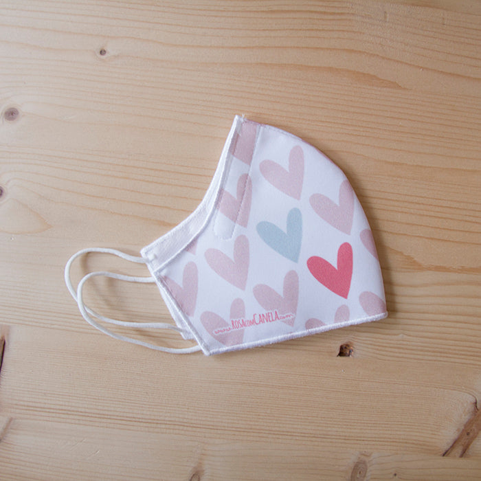 Máscara Social Reutilizável Hearts