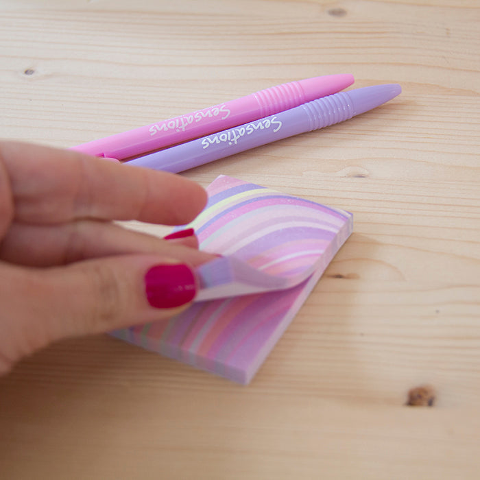 Sticky Notes 50x74mm Marble Pink