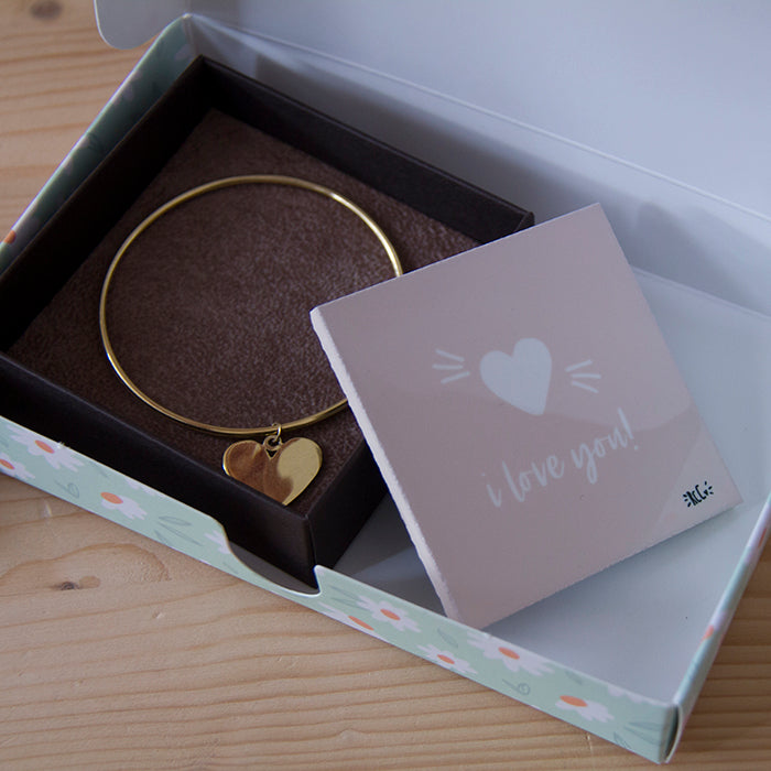 Kit I Love You: Pulseira e Azulejo I Love You