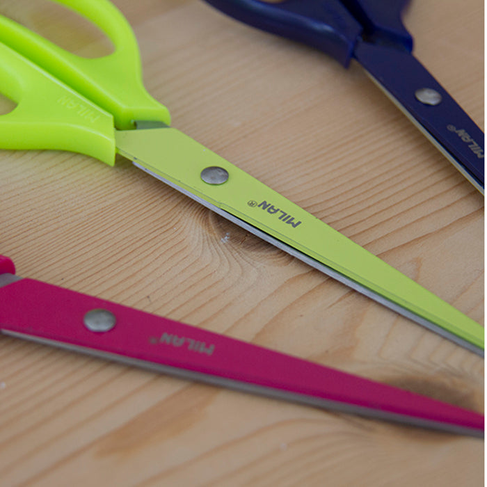 Tesoura Acid 17 cm Amarelo Néon