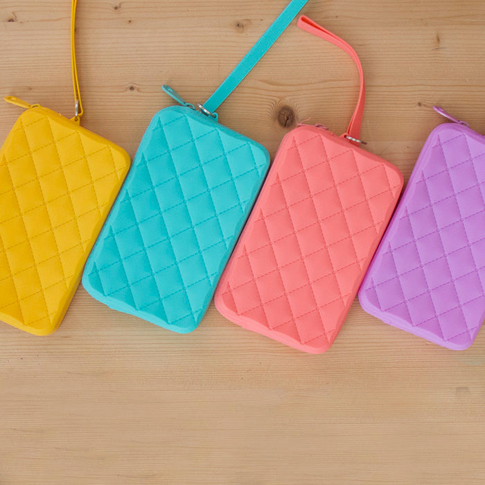 Bolsa Pequena Silicone Rectangular Fresh Coral
