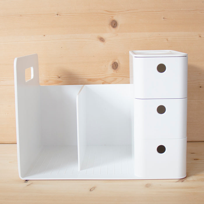 Organizador de mesa Combo Rack Branco*