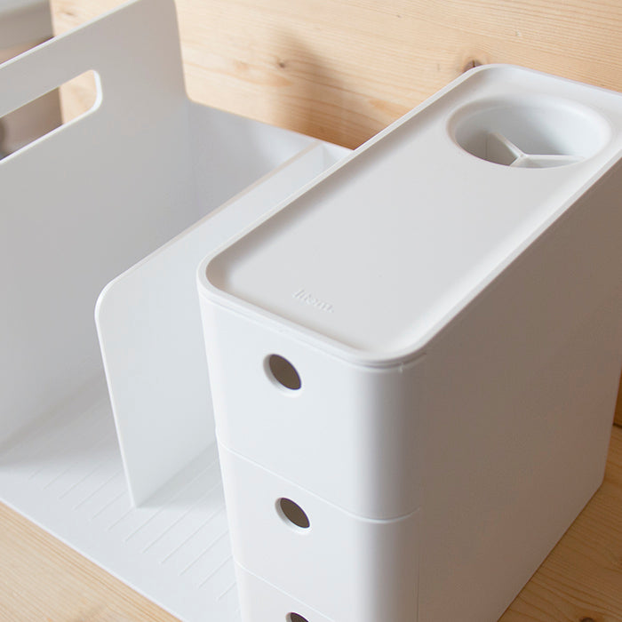 Organizador de mesa Combo Rack Branco*
