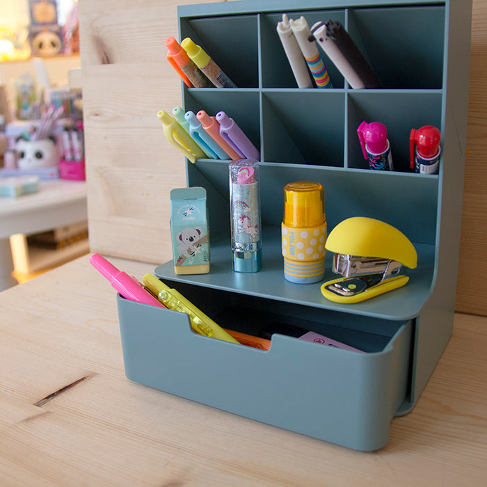 Organizador de mesa Hive Verde Cobalto*