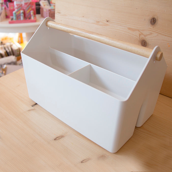Organizador de mesa Palo Basket Branco