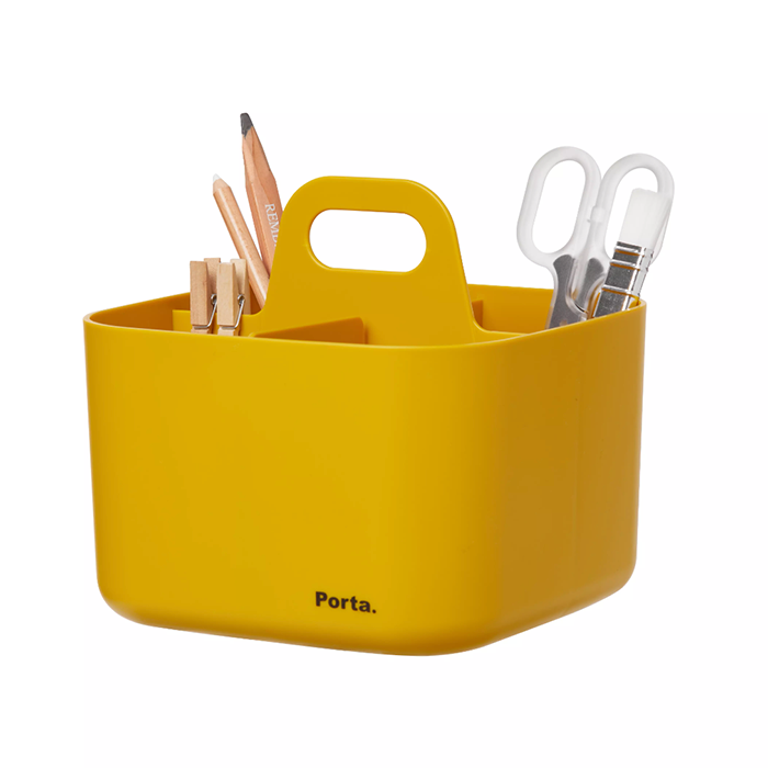 Organizador de mesa Porta Vita Amarelo