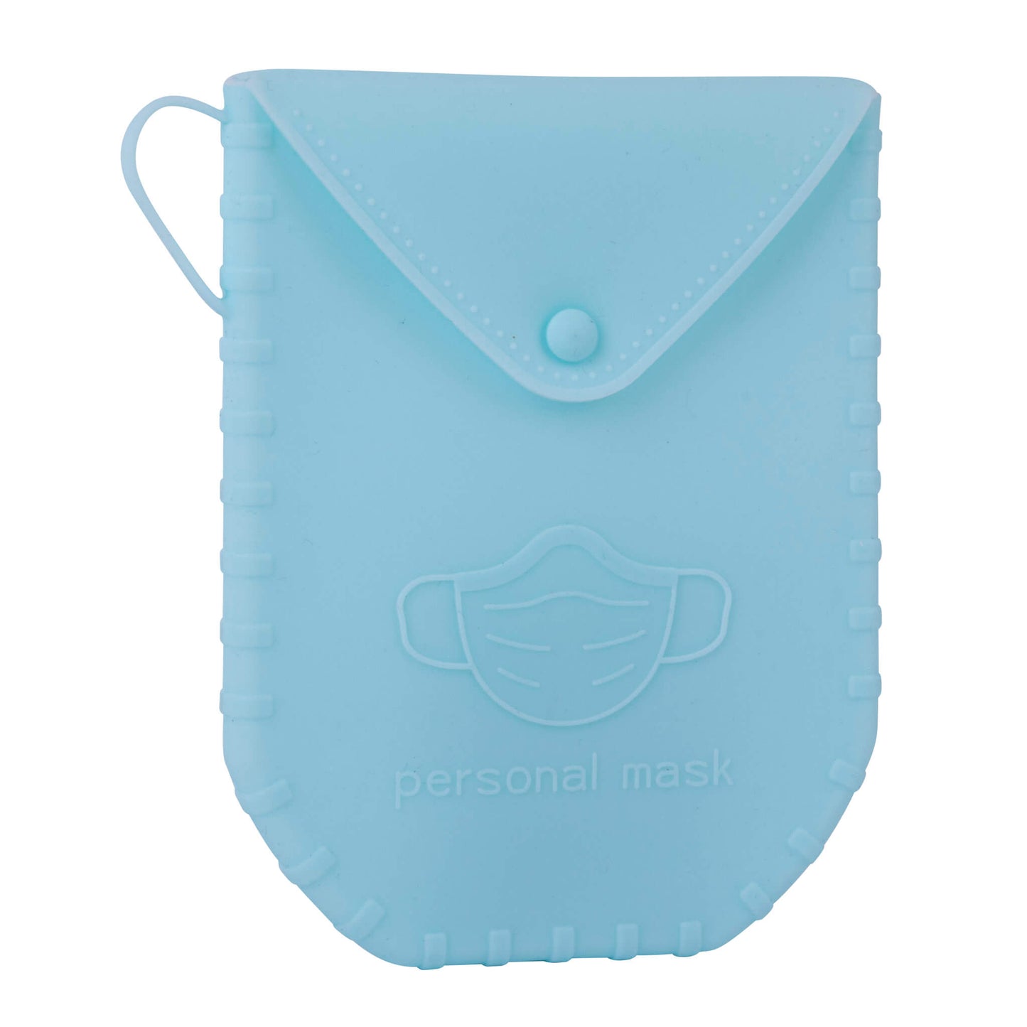 Porta Máscara Silicone Azul