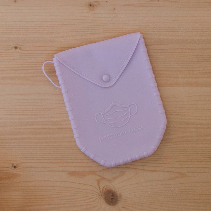 Porta Máscara Silicone Lilás