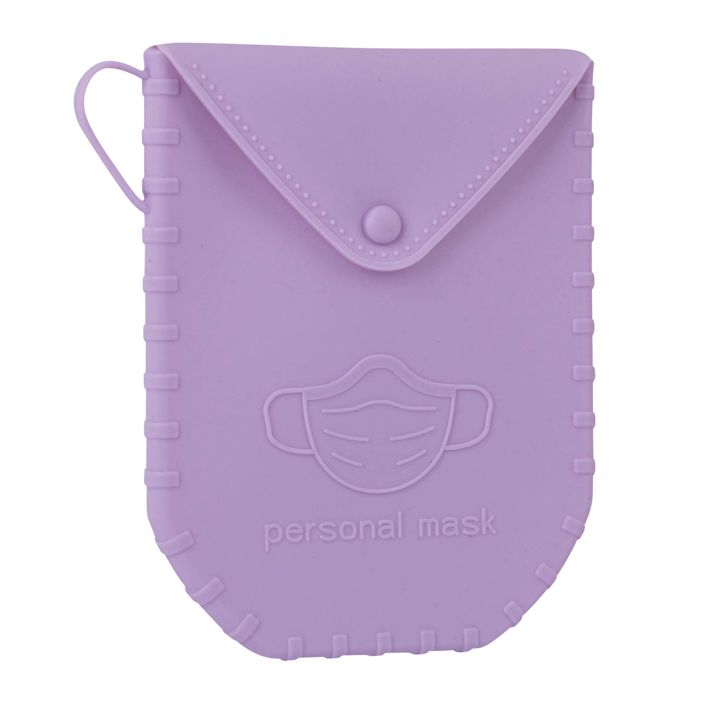 Porta Máscara Silicone Lilás