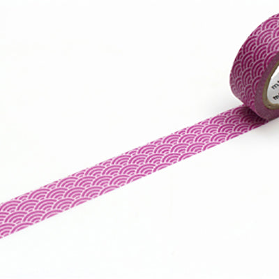 Washi Tape (15mm x 7m) Seigaihamon Wakamurasaki
