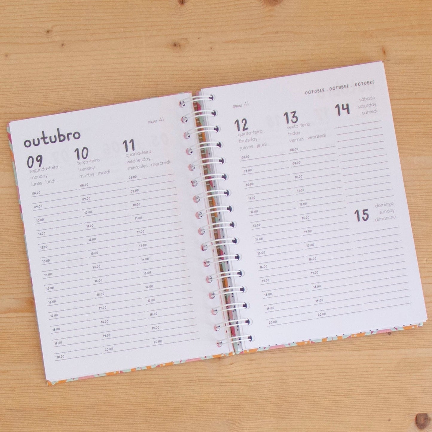 Agenda A5 Semanal 2024 Capa Dura PATINHAS