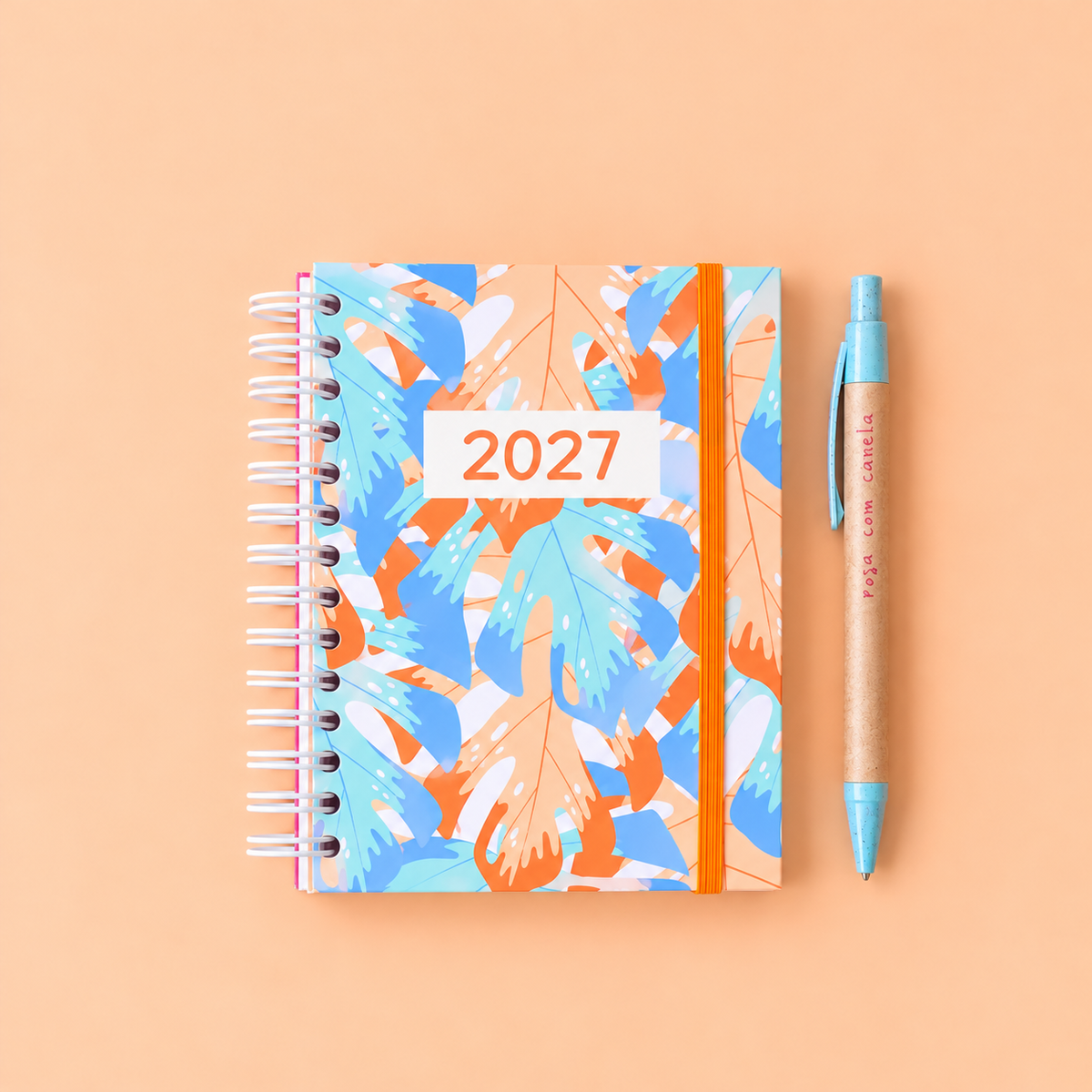 PRÉ-VENDA Agenda A6 Semanal 2027 BOTANICA