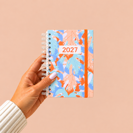 PRÉ-VENDA Agenda A6 Semanal 2027 BOTANICA