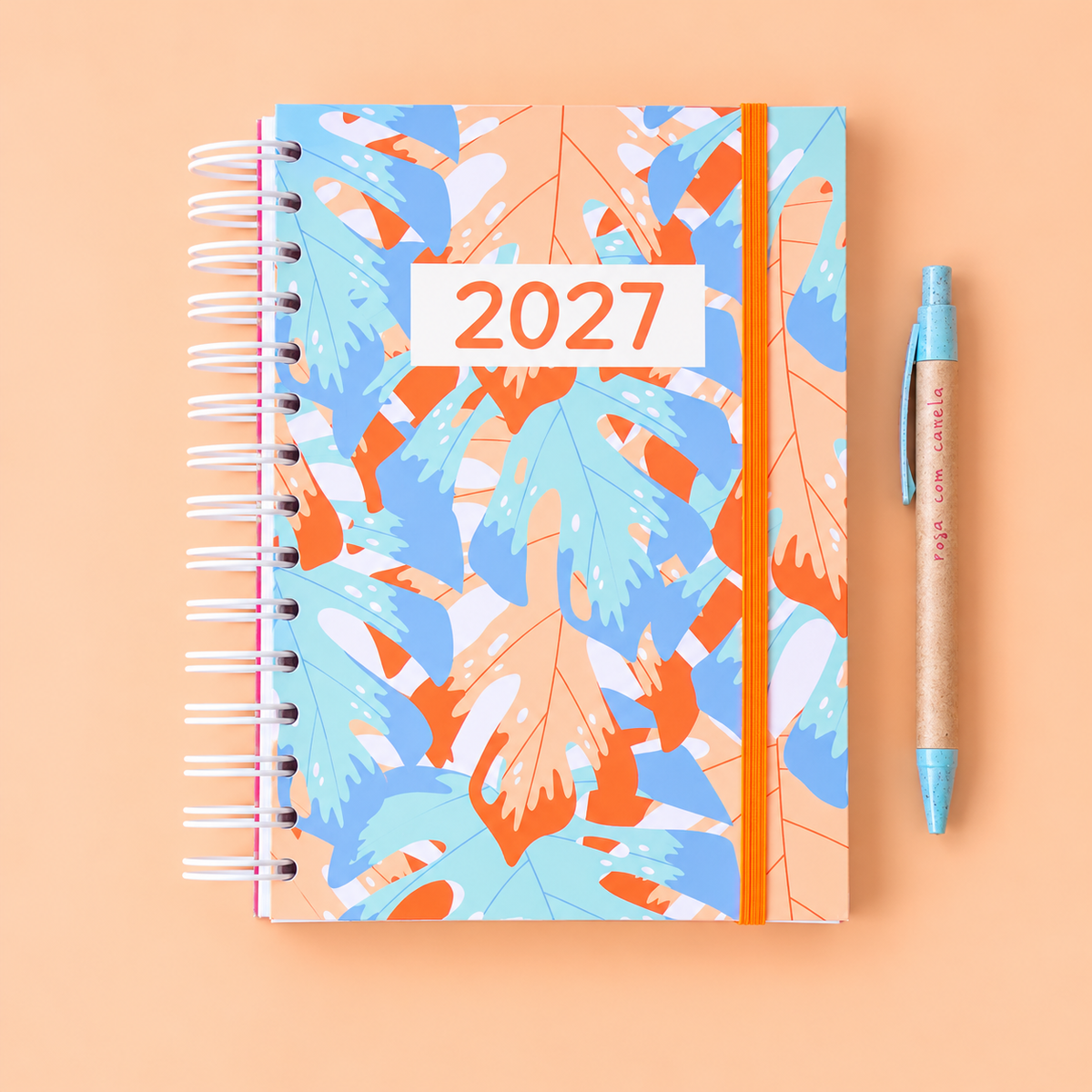 PRÉ-VENDA Agenda A5 Diária 2027 BOTÂNICA