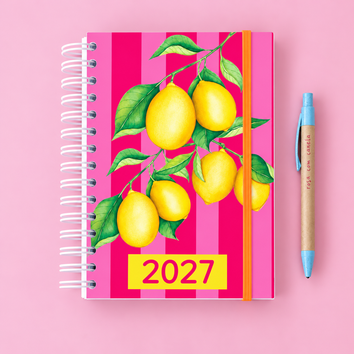 PRÉ-VENDA Agenda A5 Diária 2027 DOLCE VITA Lemons