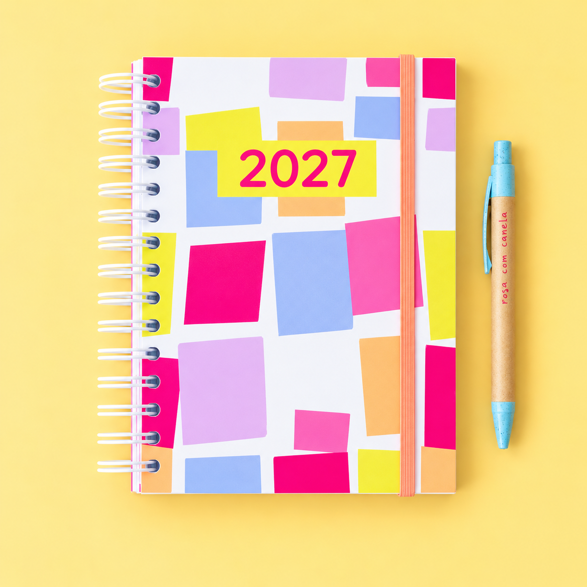 PRÉ-VENDA Agenda A5 Diária 2027 JOY Colors