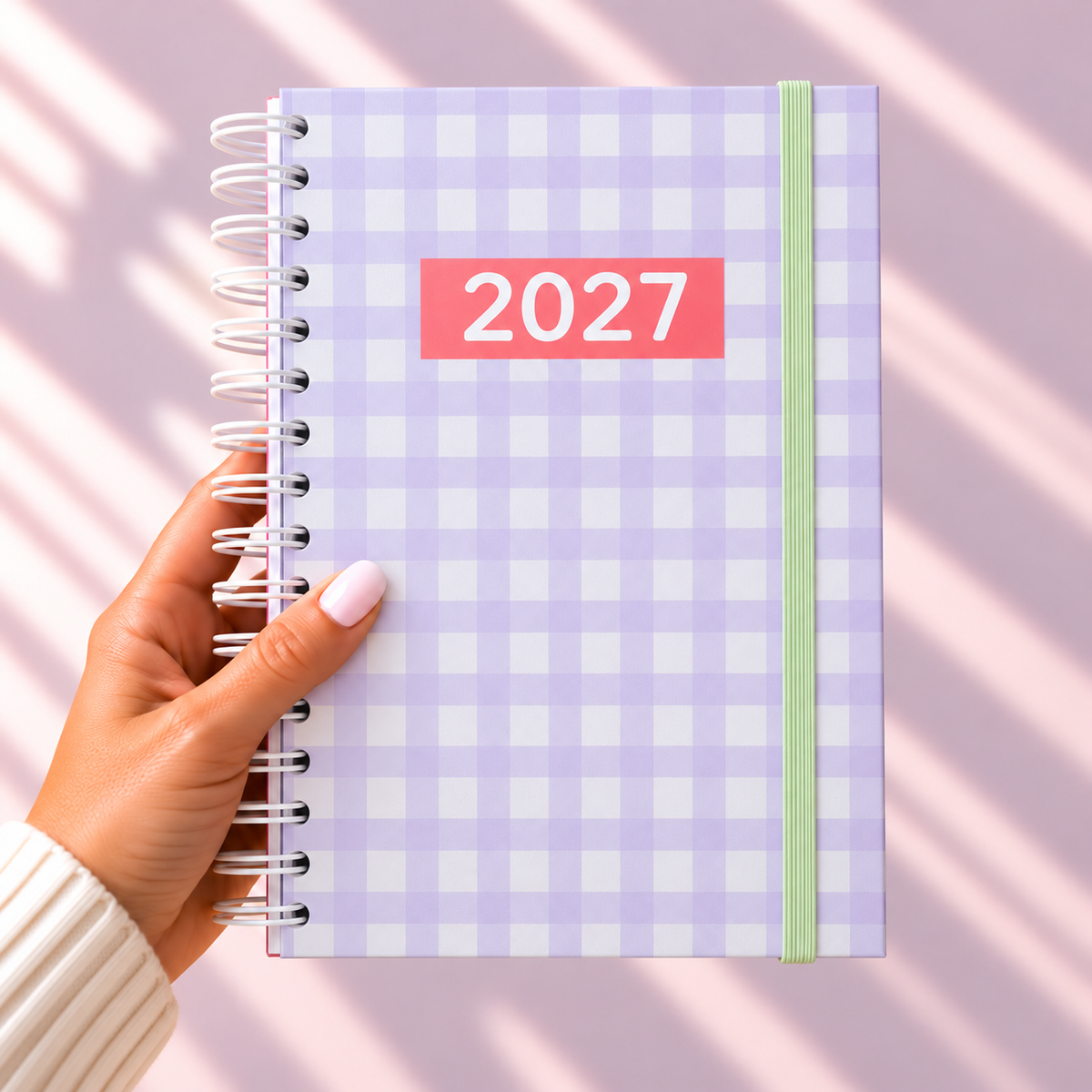 PRÉ-VENDA Agenda A5 Diária 2027 RETRO Vichy