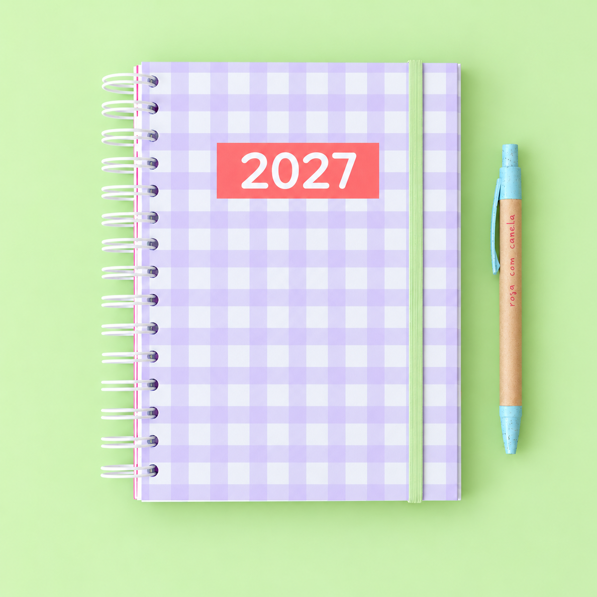 PRÉ-VENDA Agenda A5 Semanal 2027 RETRO Vichy