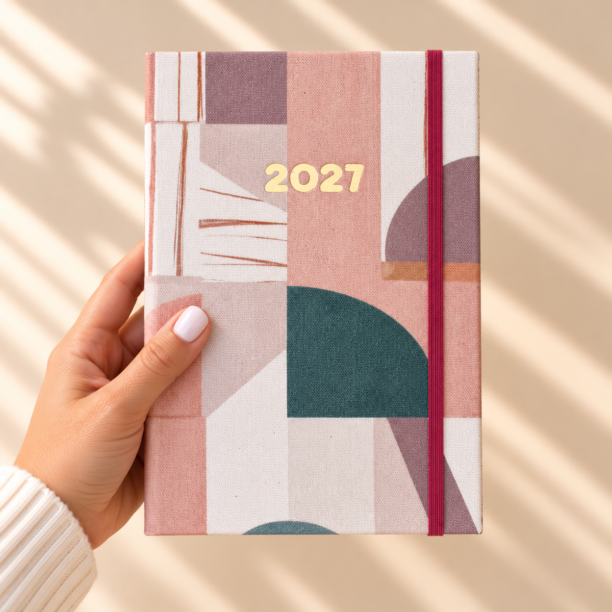 PRÉ-VENDA Agenda A5 Semanal 2027 Tecido 1019