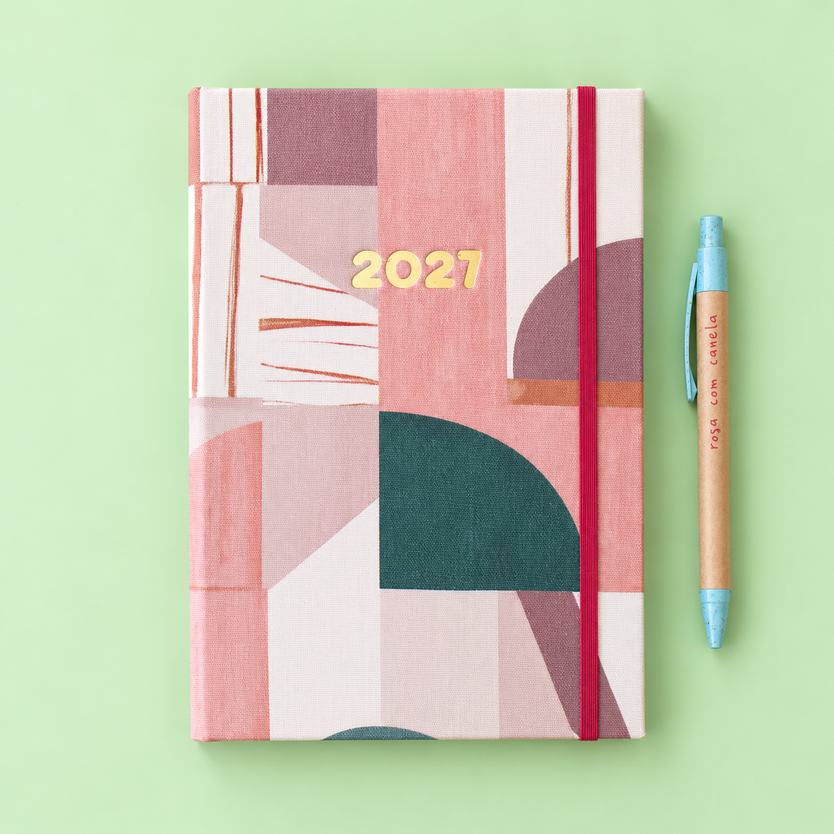 PRÉ-VENDA Agenda A5 Semanal 2027 Tecido 1019