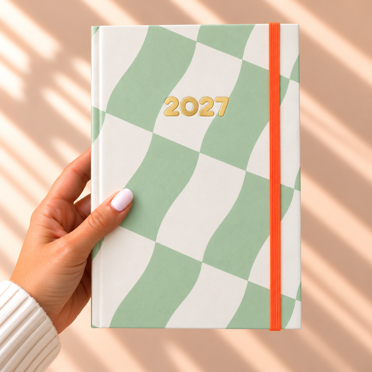 PRÉ-VENDA Agenda A5 Diária 2027 Tecido 1020