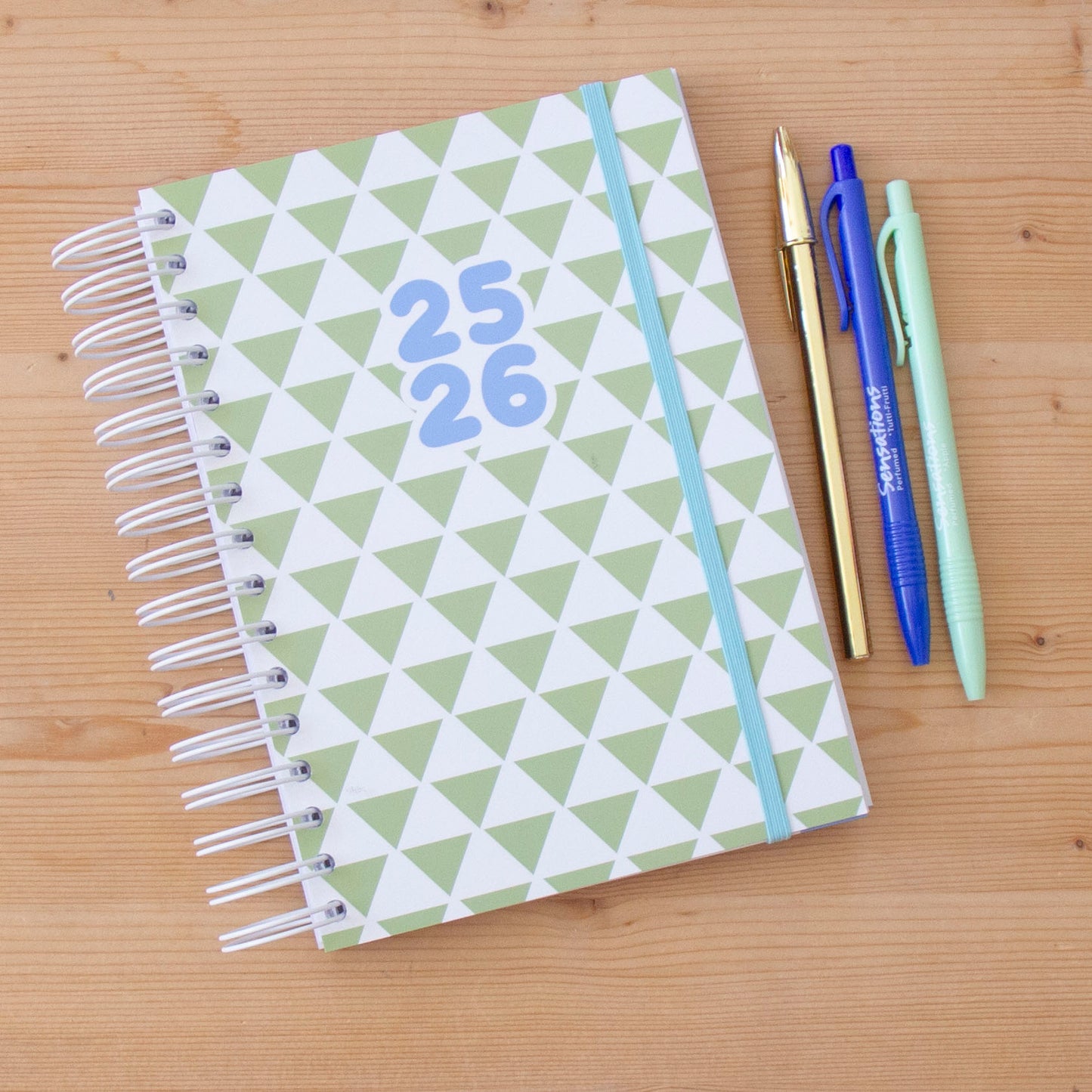 Agenda A5 Semanal 2025/2026 Capa Dura GRAPHIC GREEN