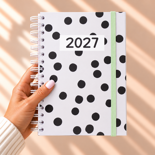PRÉ-VENDA Agenda A5 Semanal 2027 CLASSIC DOTS
