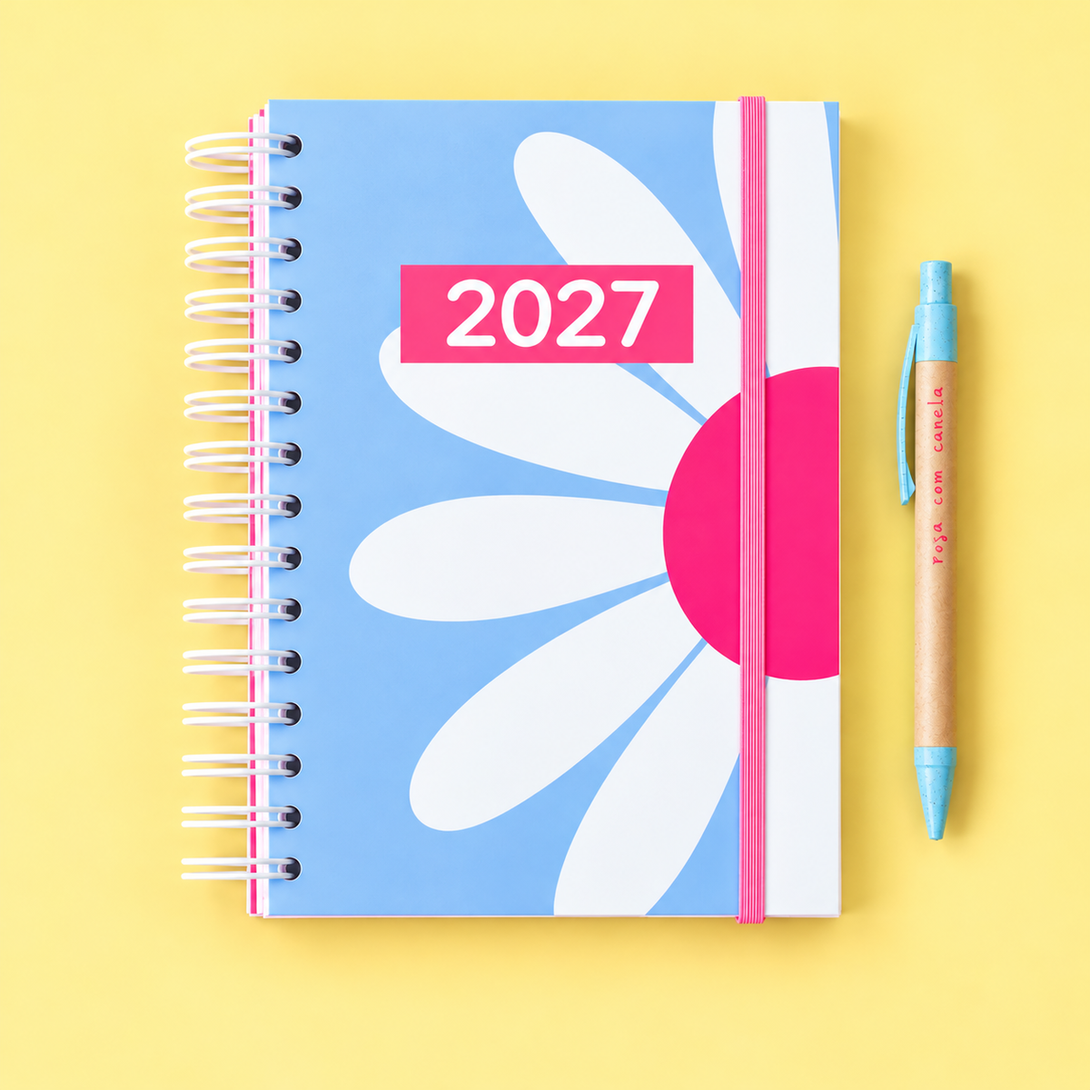 PRÉ-VENDA Agenda A5 Diária 2027 JOY Flower