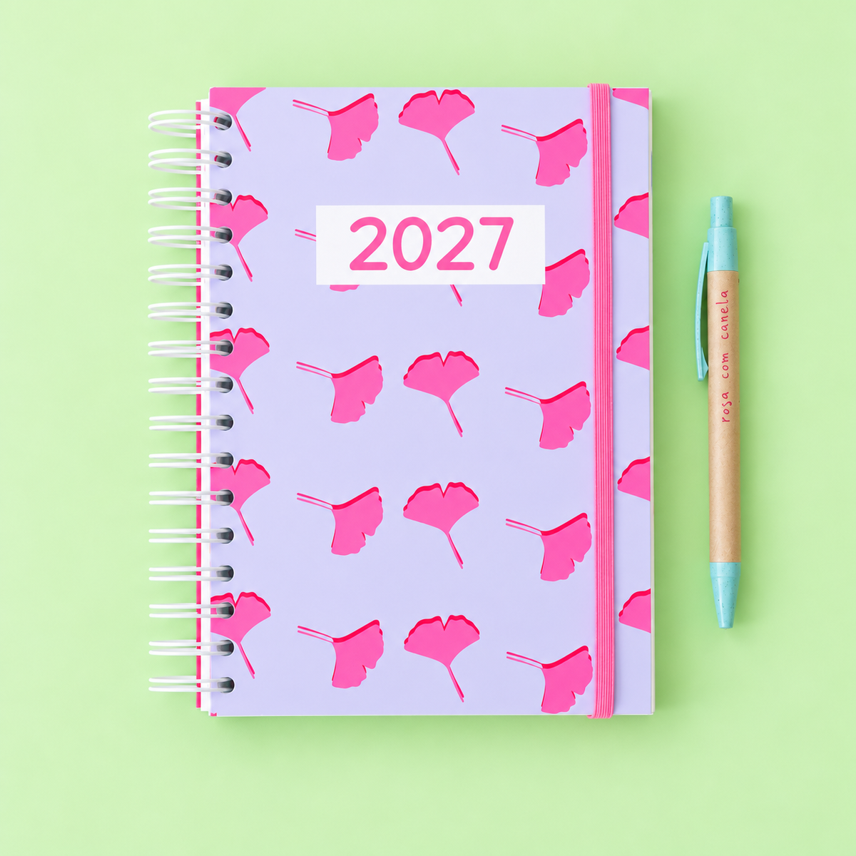 PRÉ-VENDA Agenda A5 Diária 2027 LOVE CLUB Flowers