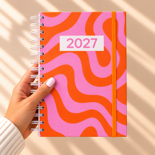 PRÉ-VENDA Agenda A5 Semanal 2027 POP ART