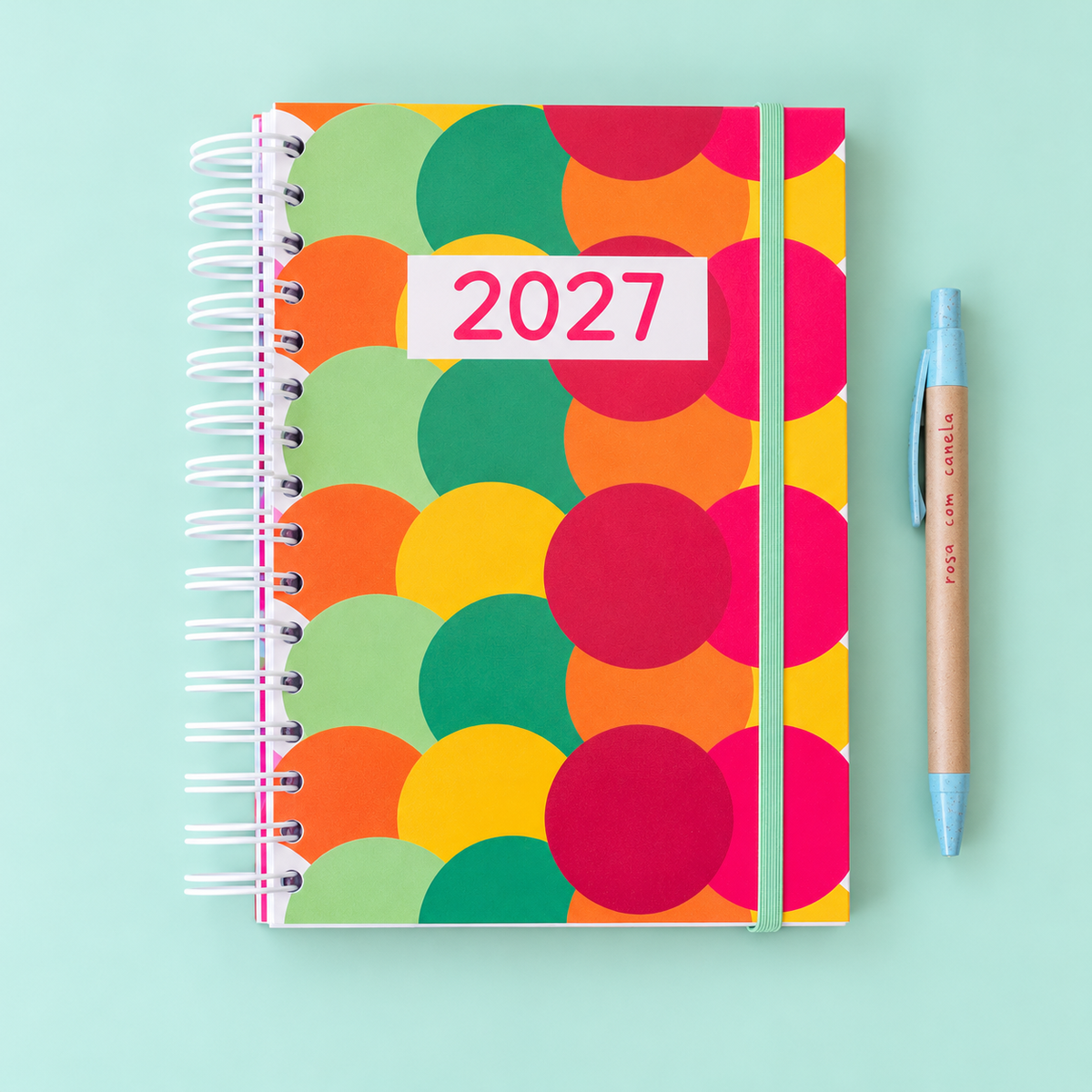PRÉ-VENDA Agenda A5 Semanal 2027 POP ART Bubble