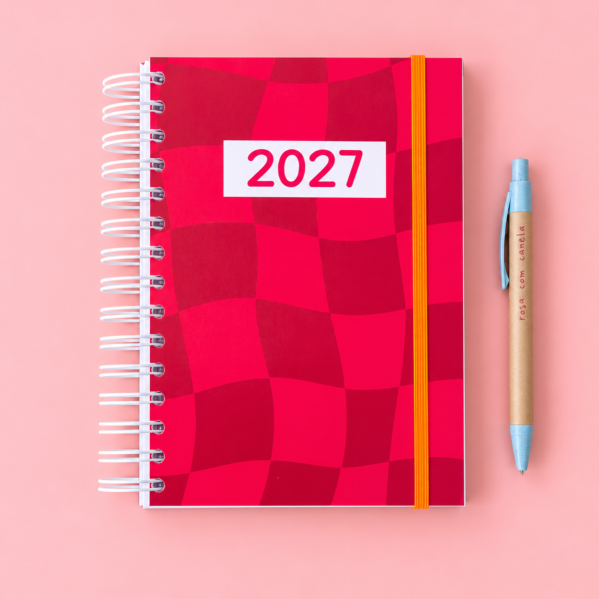 PRÉ-VENDA Agenda A5 Diária 2027 POP ART Red