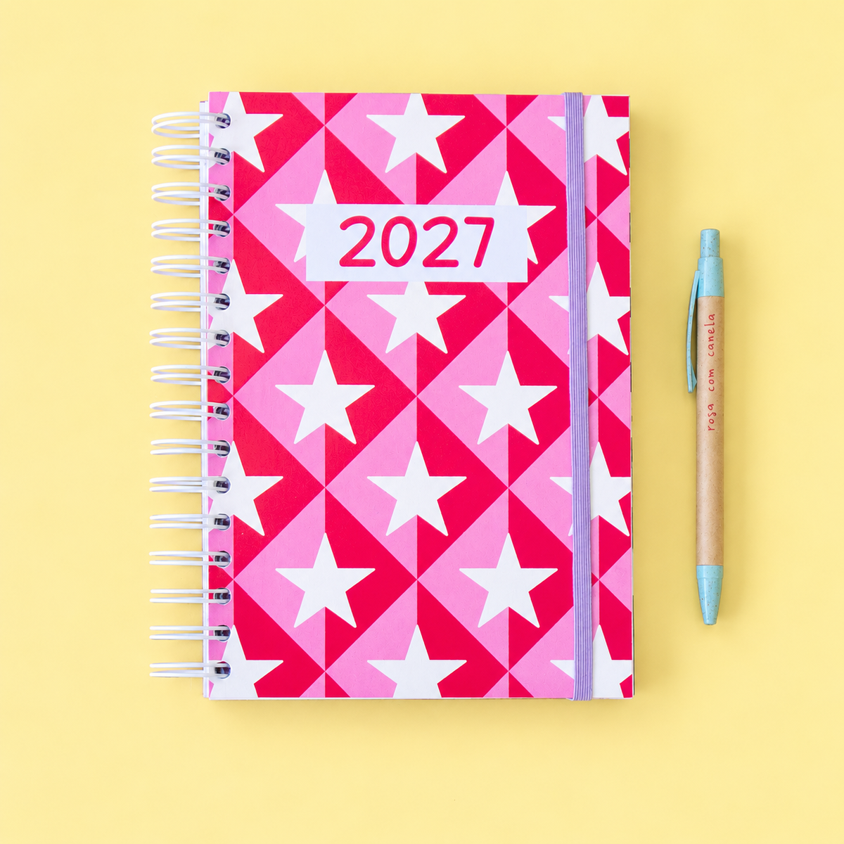PRÉ-VENDA Agenda A5 Semanal 2027 POP ART Stars