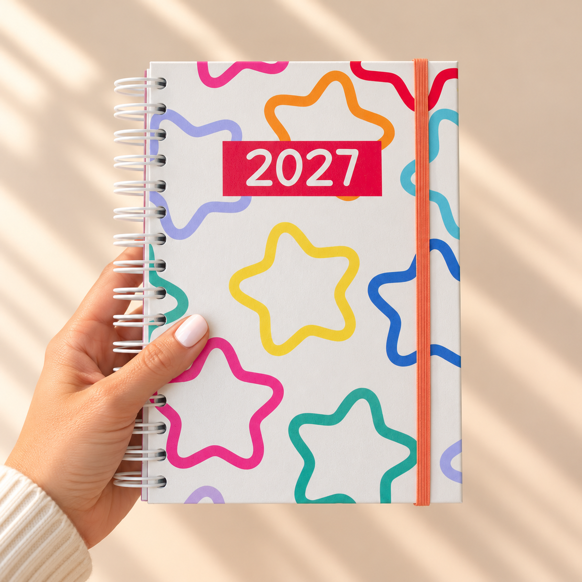 PRÉ-VENDA Agenda A5 Semanal 2027 RAINBOW Stars