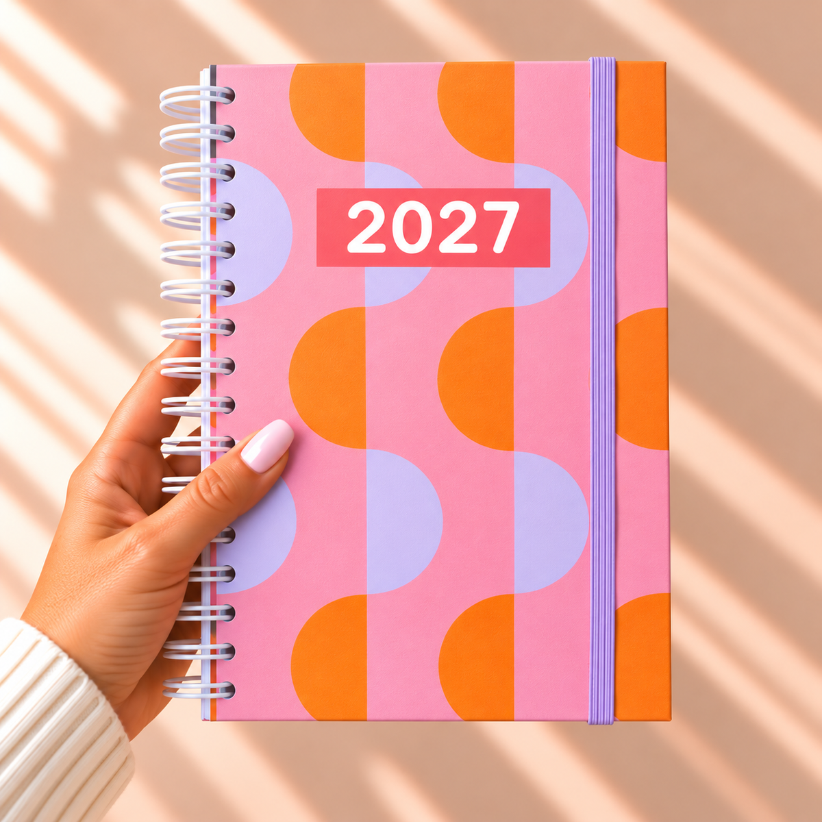 PRÉ-VENDA Agenda A5 Diária 2027 RETRO