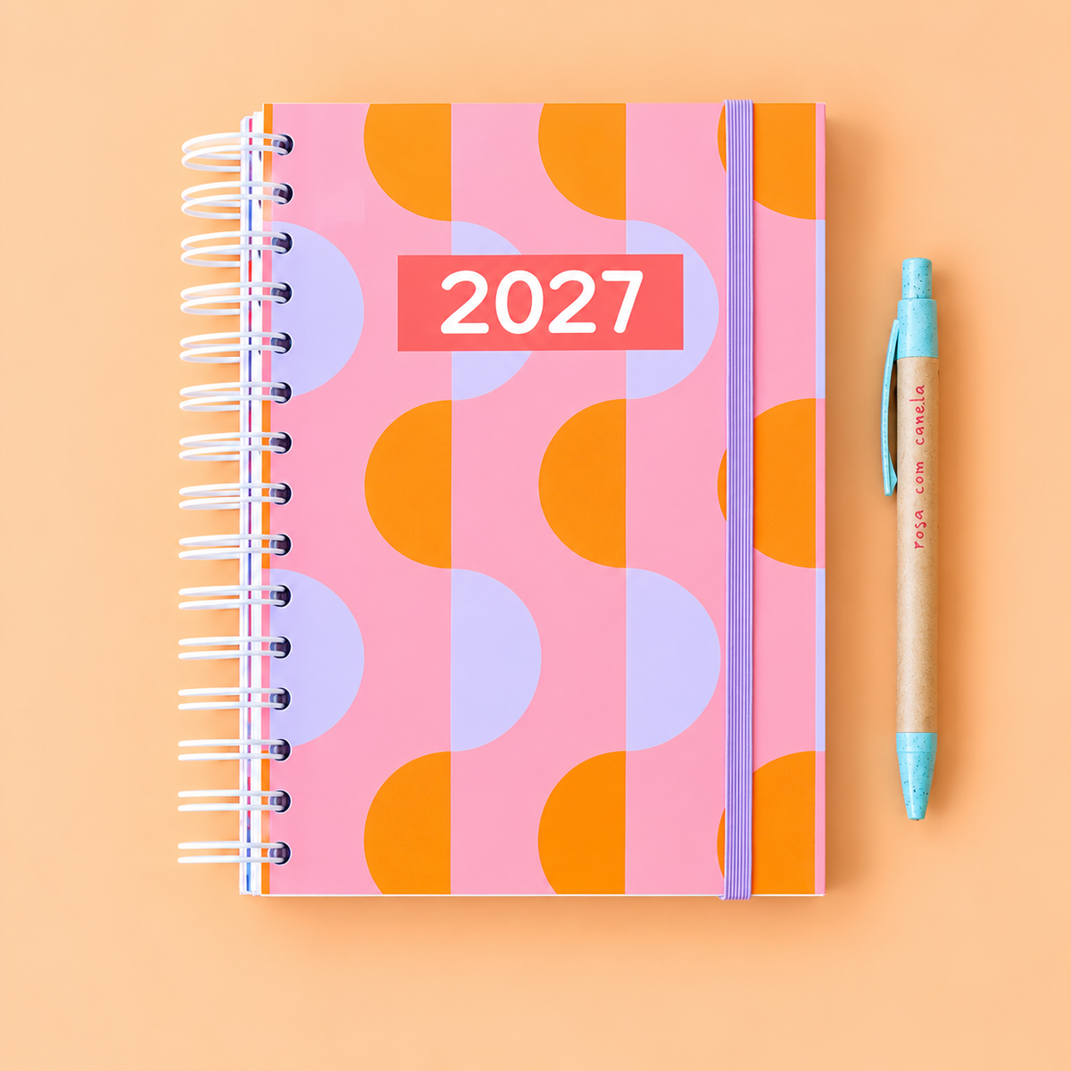 PRÉ-VENDA Agenda A5 Semanal 2027 RETRO