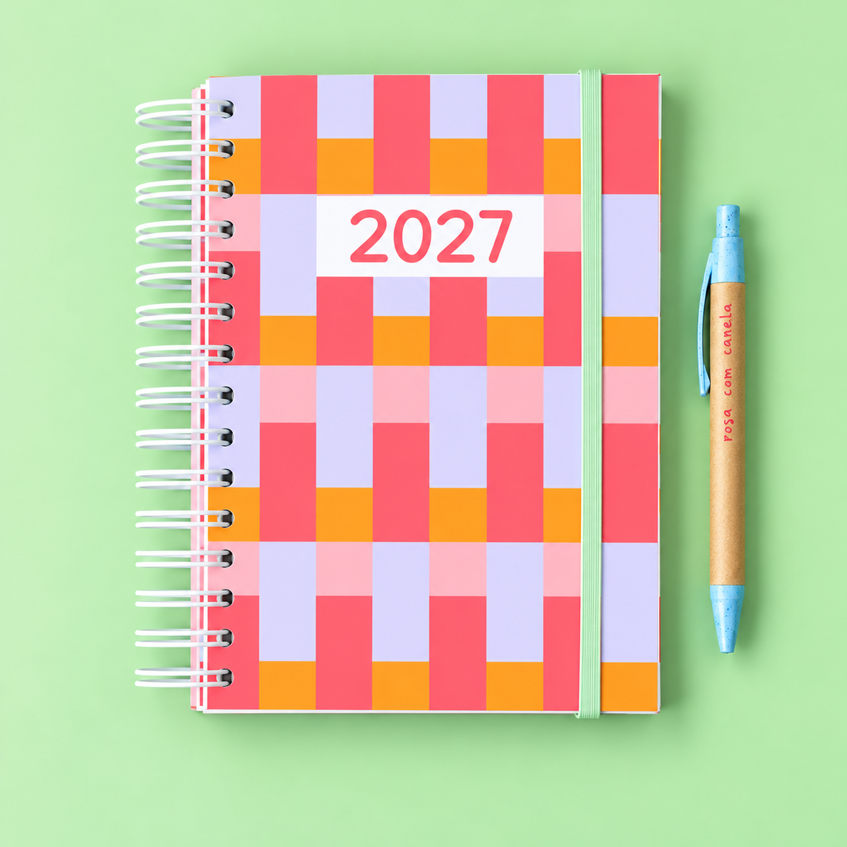 PRÉ-VENDA Agenda A5 Diária 2027 RETRO Graphic