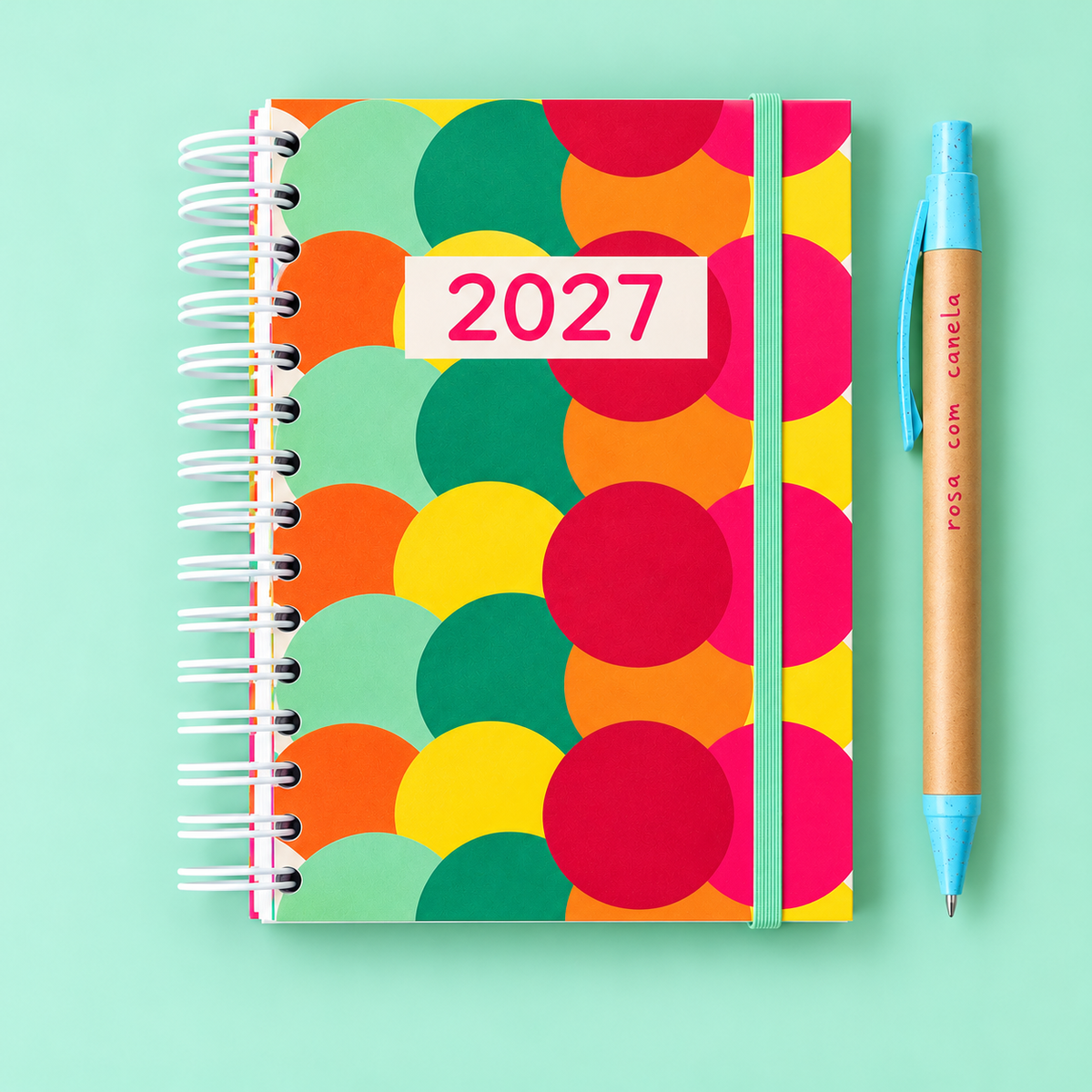 PRÉ-VENDA Agenda A6 Diária 2027 POP ART Bubble