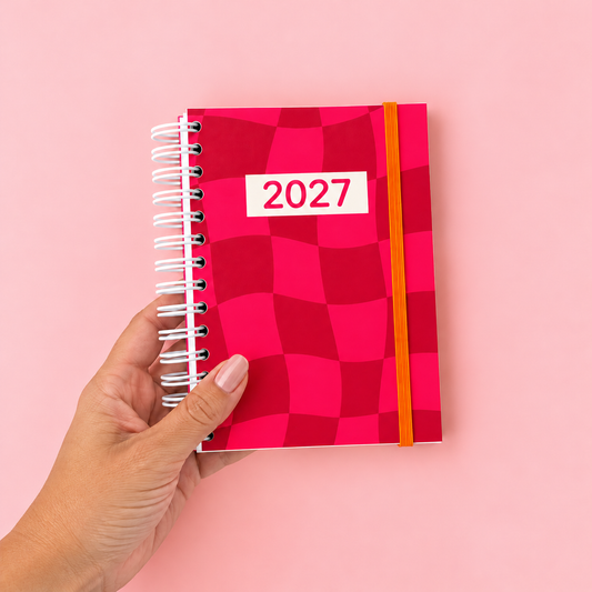 PRÉ-VENDA Agenda A6 Diária 2027 POP ART Red