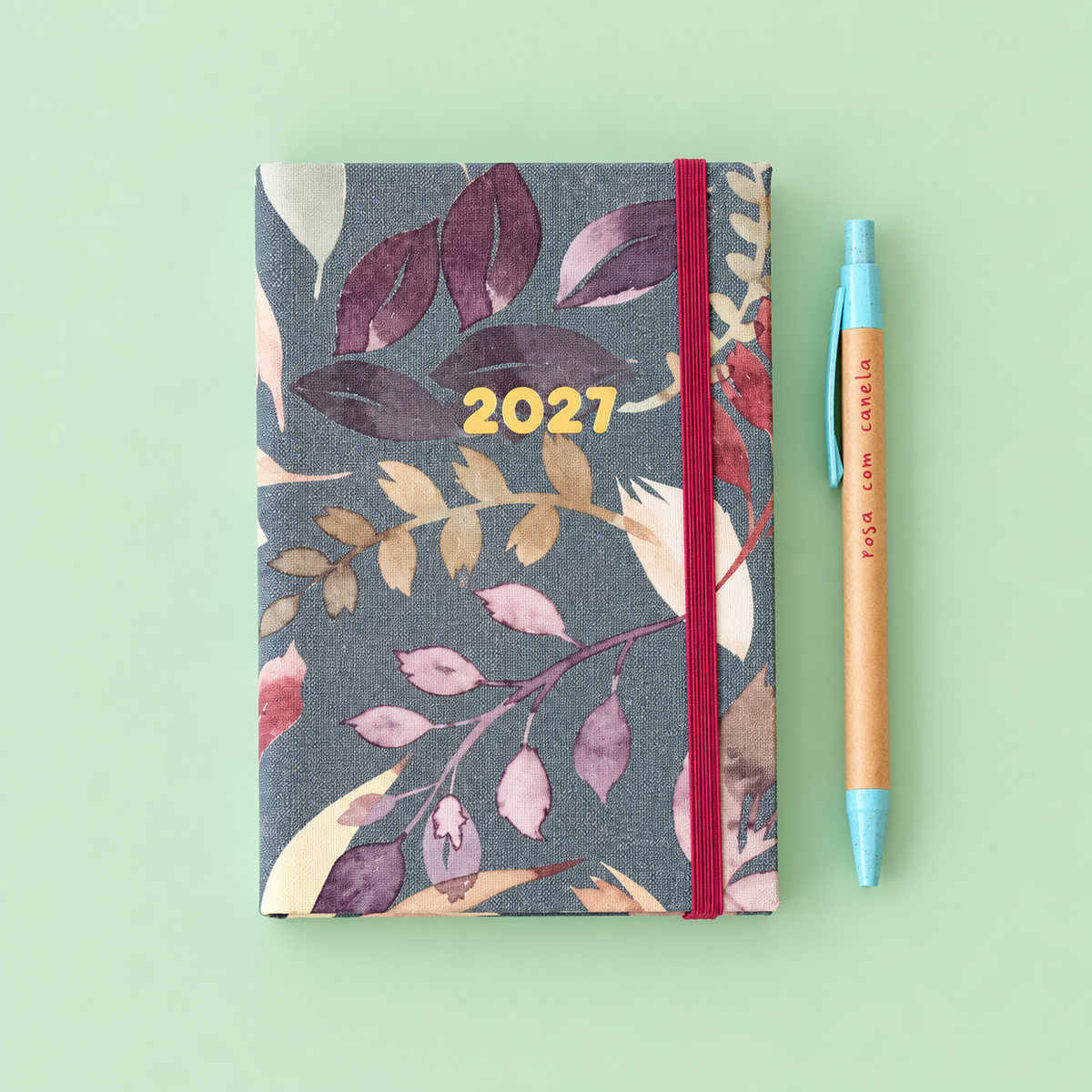 PRÉ-VENDA Agenda A6 Semanal 2027 Tecido 1032