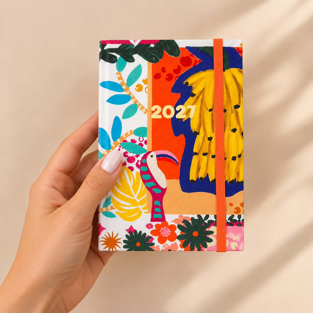 PRÉ-VENDA Agenda A6 Diária 2027 Tecido 1034