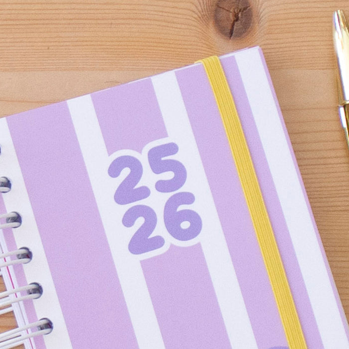 PRÉ-VENDA Agenda A6 Diária 2025/2026 Capa Dura ICE CREAM