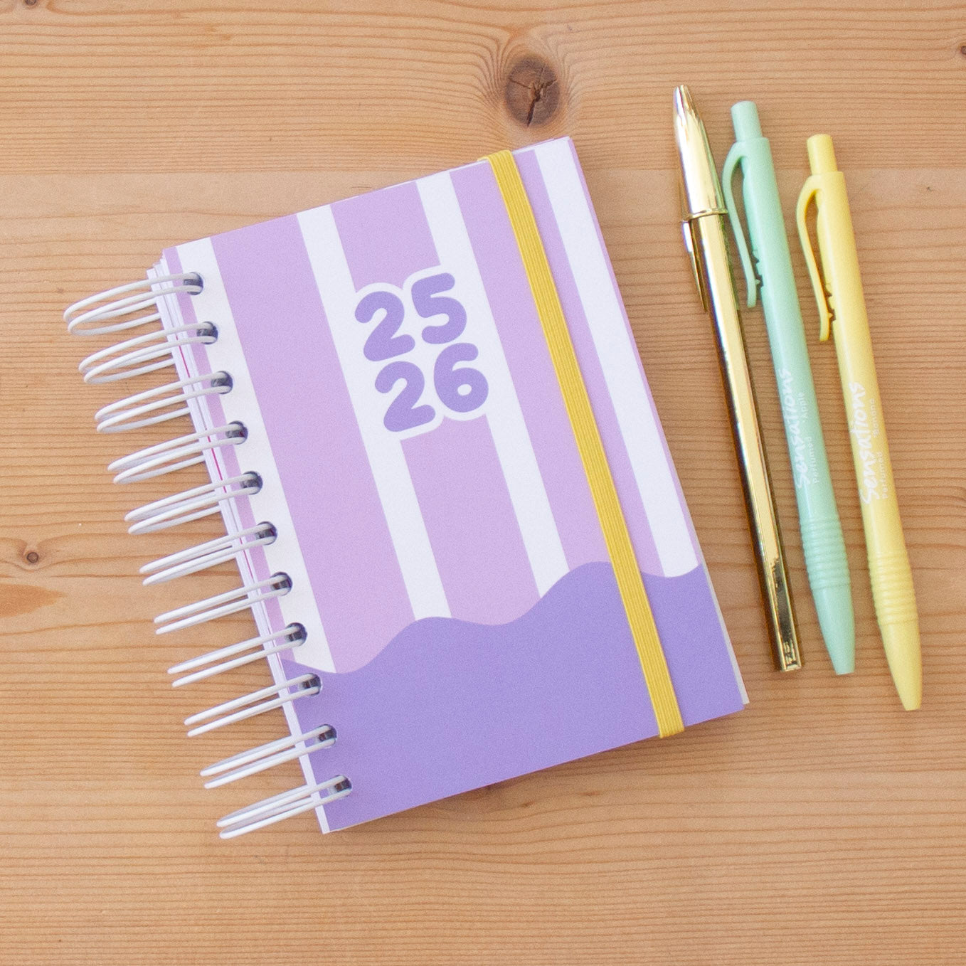 Agenda A6 Semanal 2025/2026 Capa Dura ICE CREAM