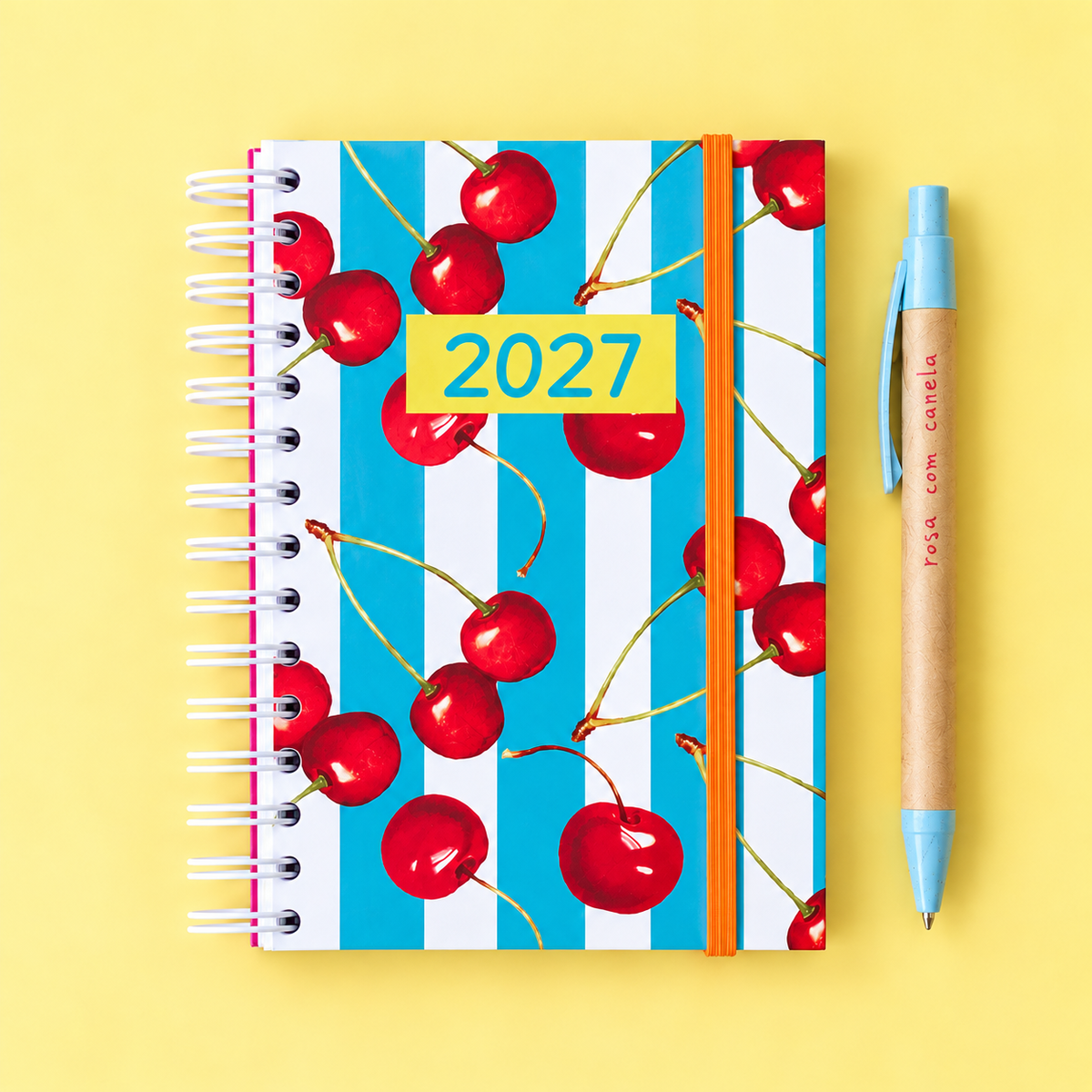 PRÉ-VENDA Agenda A6 Semanal 2027 DOLCE VITA Cherry