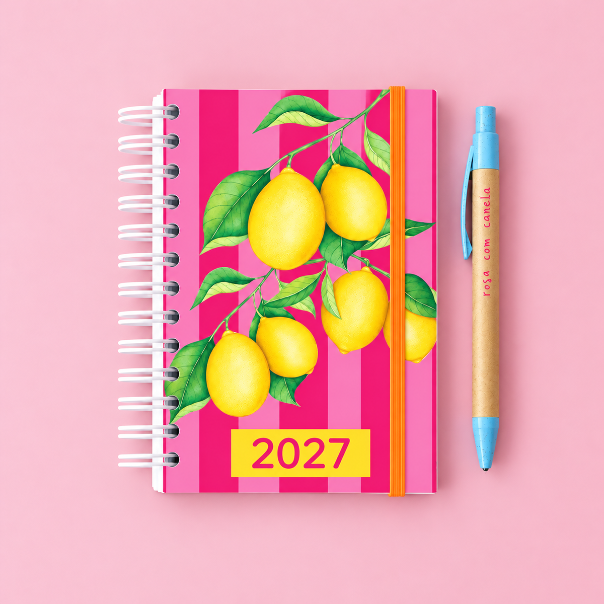 PRÉ-VENDA Agenda A6 Semanal 2027 DOLCE VITA Lemons