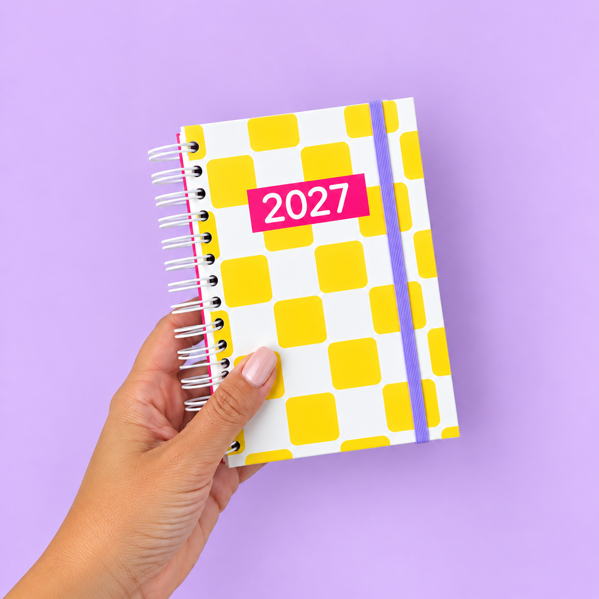 PRÉ-VENDA Agenda A6 Semanal 2027 RAINBOW Yellow