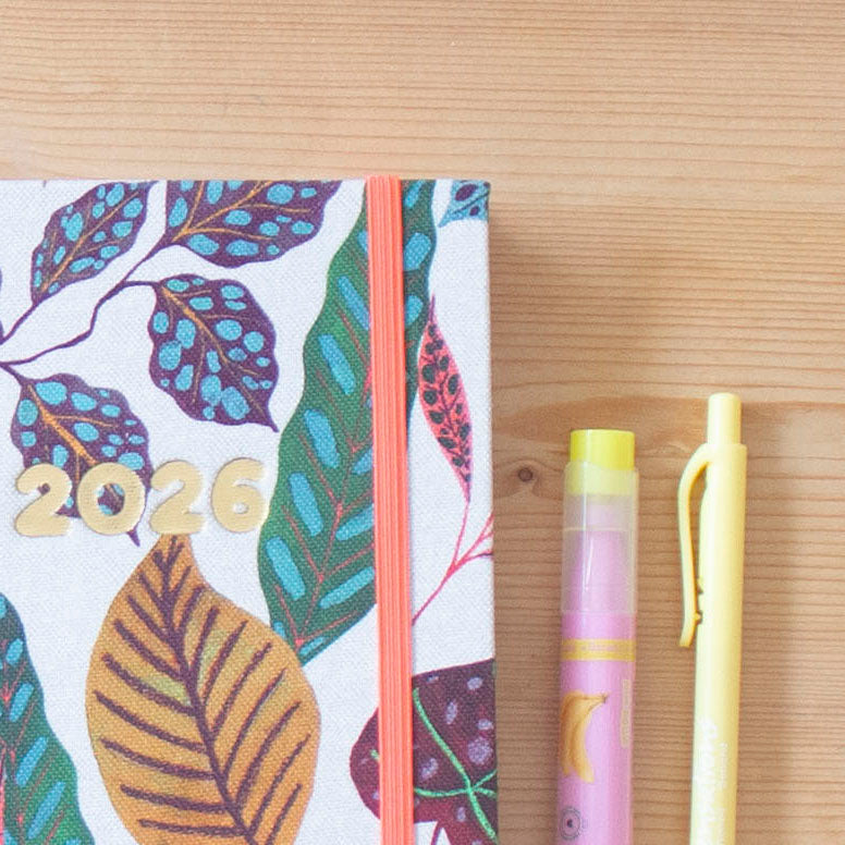 PRÉ-VENDA Agenda A5 Semanal 2026 Tecido 1001