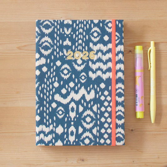 PRÉ-VENDA Agenda A5 Semanal 2026 Tecido 1011