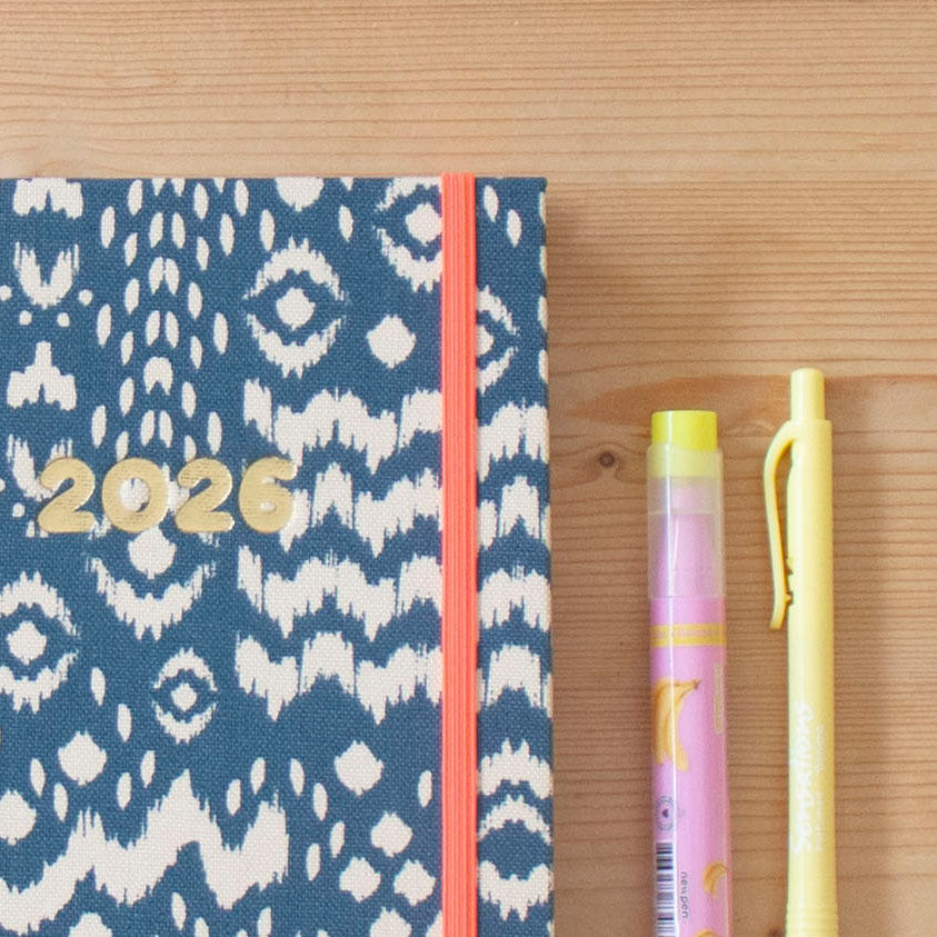 PRÉ-VENDA Agenda A5 Semanal 2026 Tecido 1011